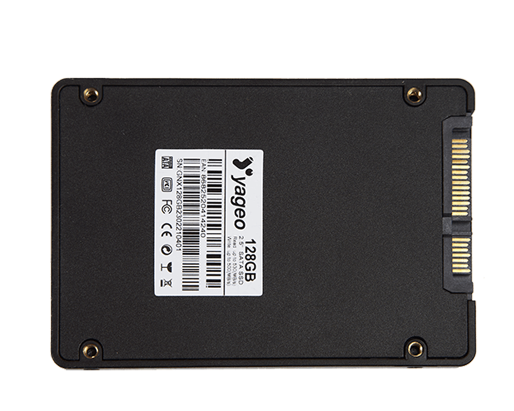 YAGEO 128 GB 2.5” 530 MB/S 500 MB/S SATA SSD