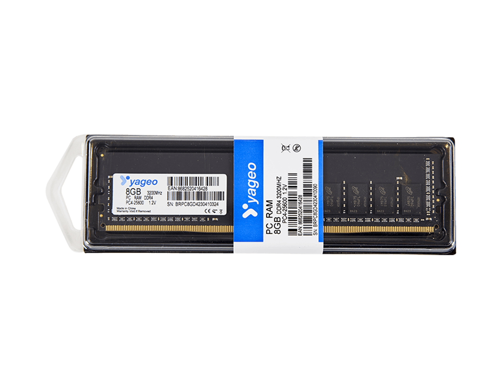 YAGEO 8GB DDR4 3200 MHZ PC RAM 1.20V PVC BOX