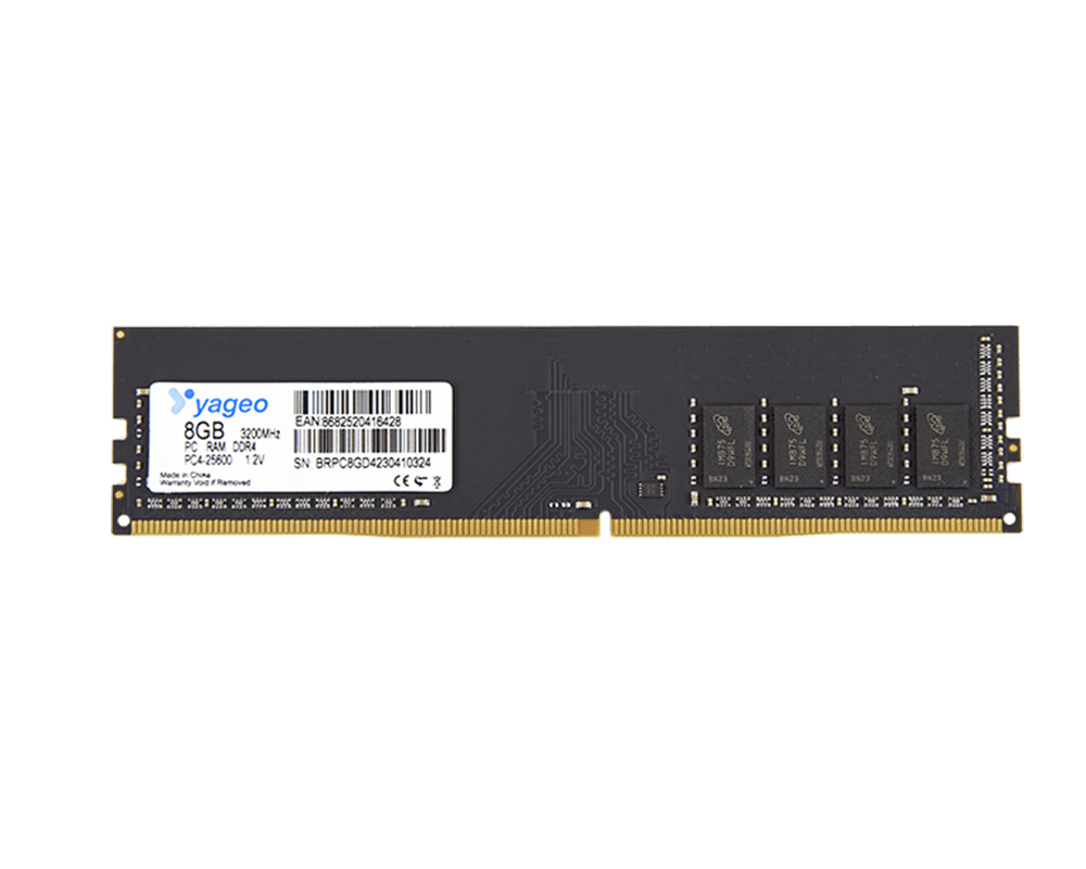 YAGEO 8GB DDR4 3200 MHZ PC RAM 1.20V PVC BOX