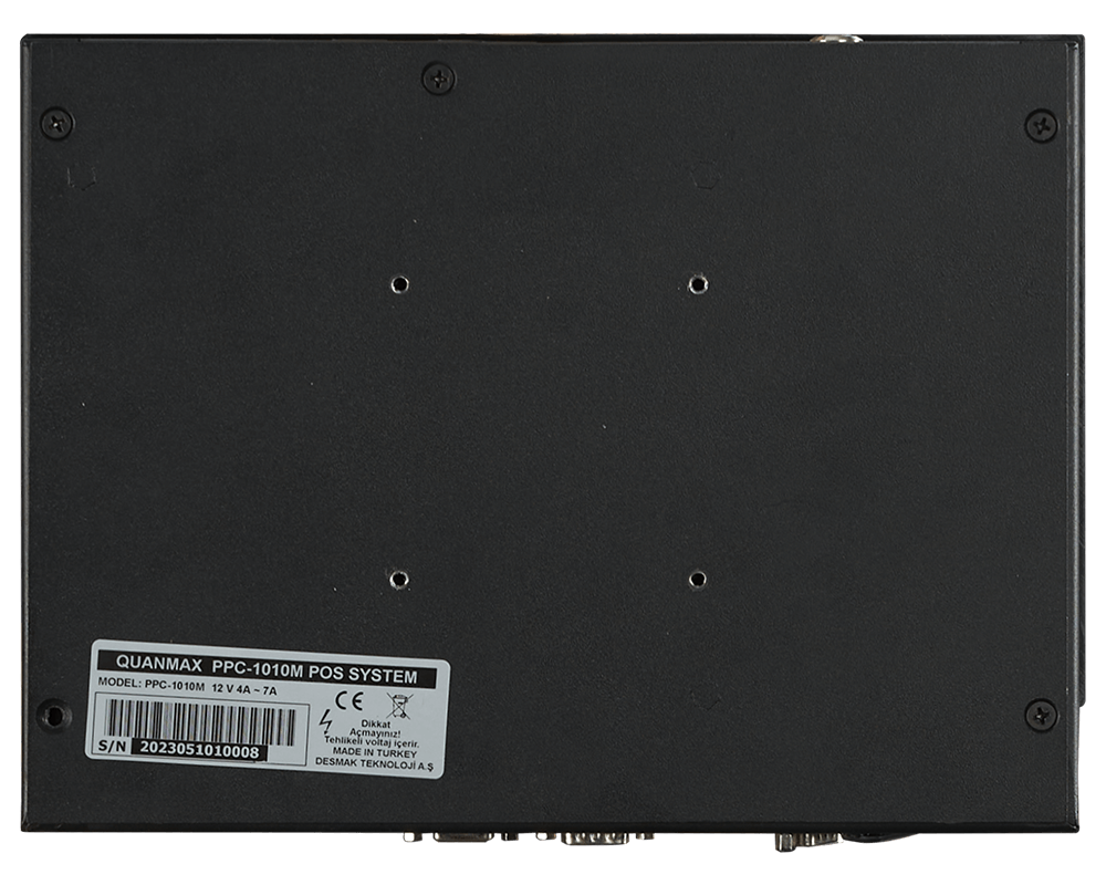 QUANMAX PPC-1010M 10.1” ENDUSTRIYEL PANEL PC J 6412 16GB DDR4 256GB NVMe SSD WI-FI