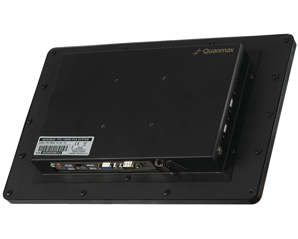 QUANMAX PPC-1560M 15.6” ENDUSTRIYEL PANEL PC J 6412 8GB DDR4 256GB NVMe SSD WI-FI